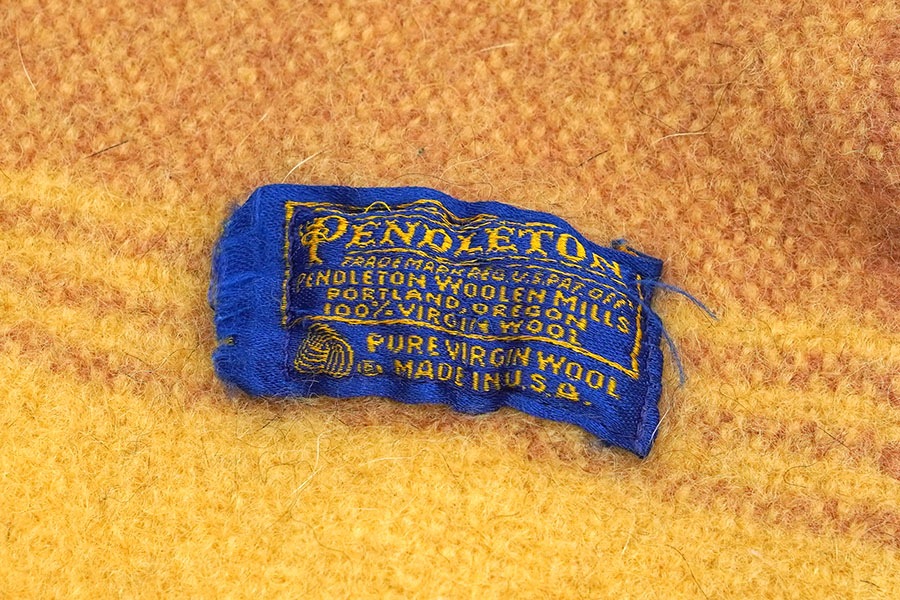 70'S PENDLETON WOOL BLANKET (APPROX.95×115)