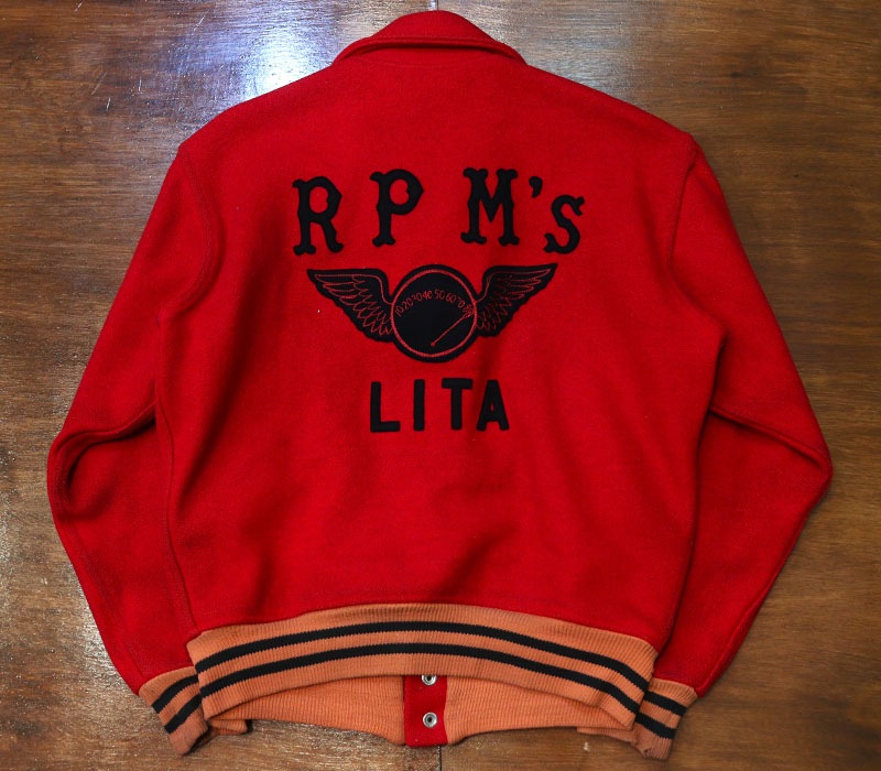 1950s CAR CLUB JACKET , Size 40