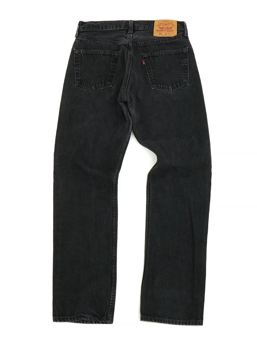 90'S LEVI'S 501 BLACK JEANS WITH R TAB (SIZE. W30 L30) MADE IN USA