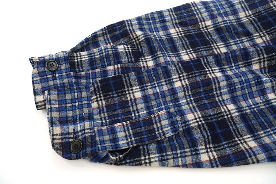 70's PENDLETON 好配色チェック オープンカラー ウールジャケット 表記