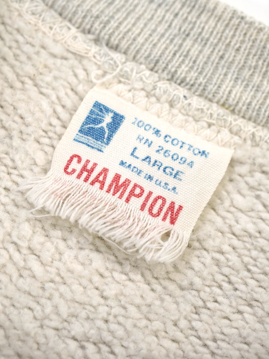 60'S CHAMPION ''RICKS COLLEGE'' WATER PRINT SWEAT SHIRT (SIZE
