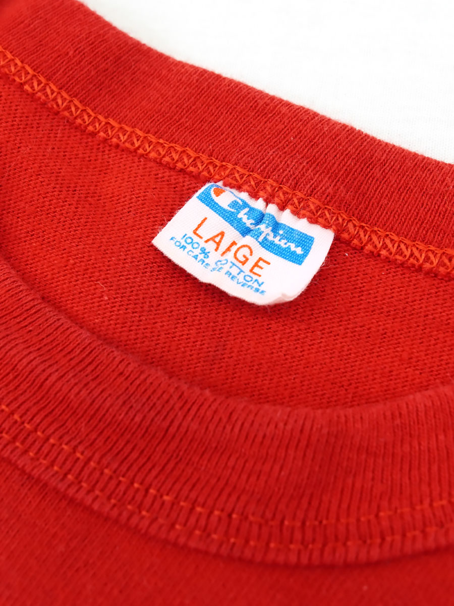 チャンピオン　七分シャツ　Lサイズ　1973年〜1982年「バータグ後期」 チャンピオン 七分シャツ Lサイズ 1973年〜1982年「バータグ後期