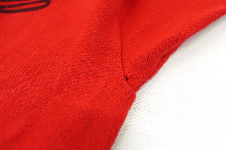70's バータグ チャンピオン ''Class of 82'' 両面染み込み 袖ライン 半袖フットボールTシャツ 表記(L)