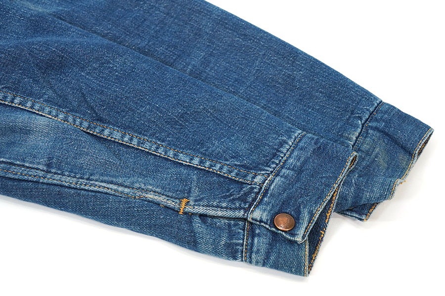 ⿻ 新品未使用 ⿻ 45R ベルギーリネンデニムジャケット SIZE2 70's Wrangler 縦ベル 20MJL ブランケットライナー デニム