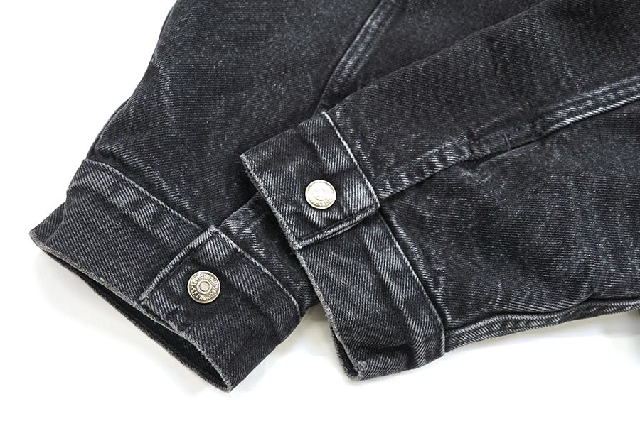 スペシャル 90s LEVIS オール ブラック デニム ボア ジャケット XL 90's Levi's ブラックデニム ボアジャケット 表記(XL) オール