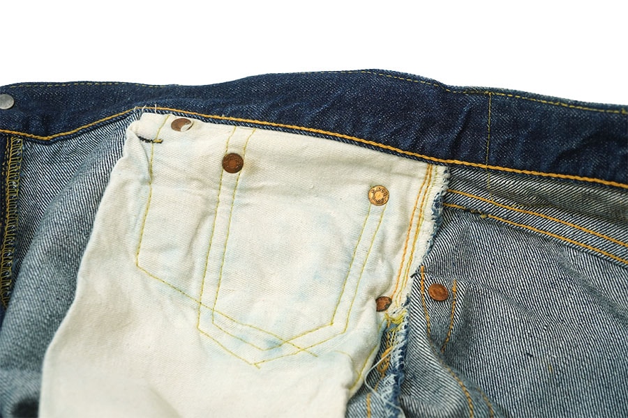 50'S Levi's 501ZXX デニムパンツ 濃紺 実寸(W36 L31) レザーパッチ残り