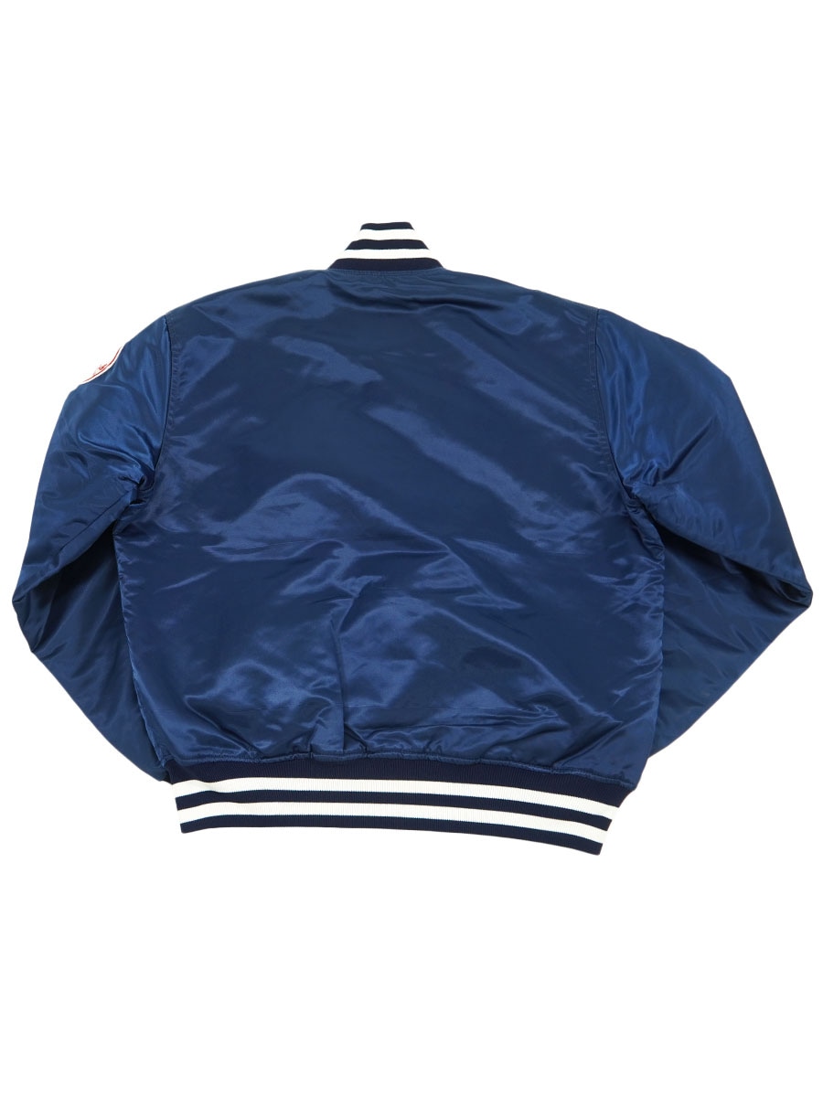 90's STARTER ''New York Yankees'' サテンスタジャン ネイビー 表記(L