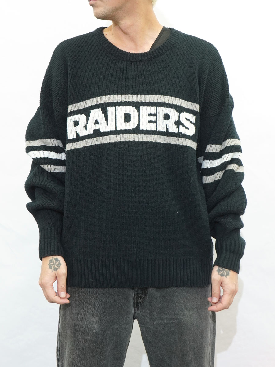 90's PRO LINE by Cliff Engle ''RAIDERS'' ウール ニットセーター