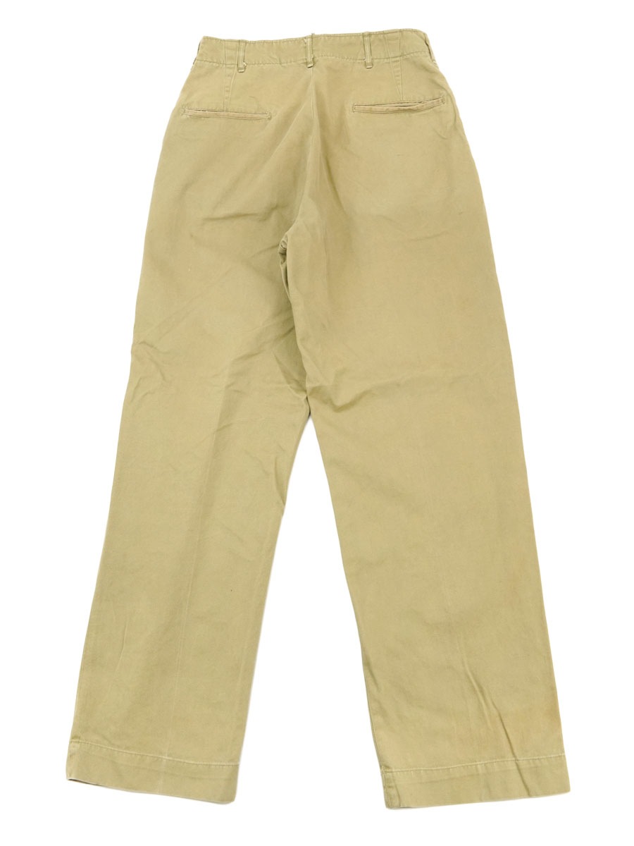50's U.S.ARMY 45カーキ チノトラウザーズ 実寸(30x31位) | NEW ITEM