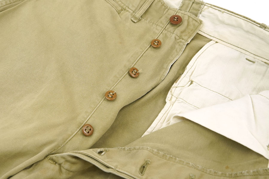 40s 50s 実物 US ARMY 45カーキ アーミーチノ チノトラウザー 50's U.S.ARMY 45カーキ チノトラウザーズ 実寸(30x31位) | NEW ITEM