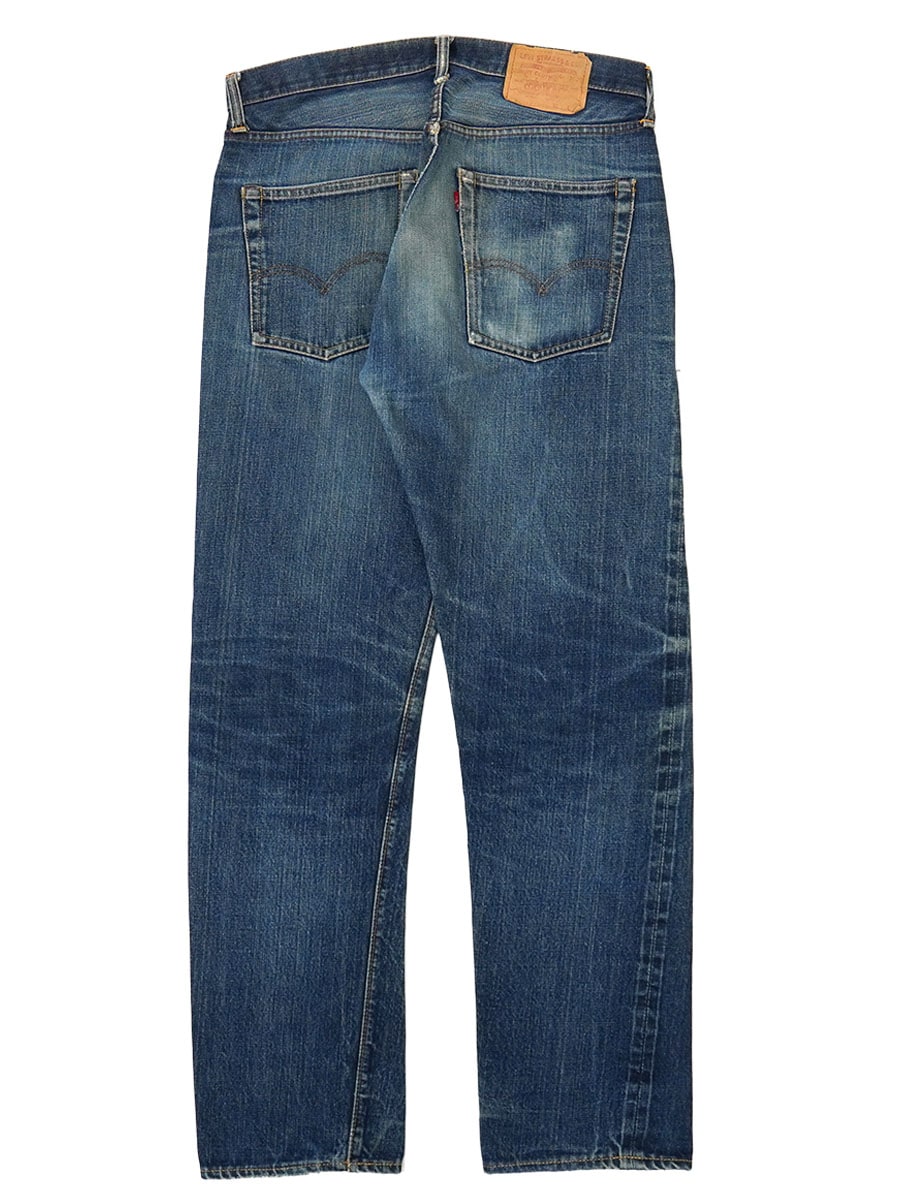 60's Levi's 505 BIG-E デニムパンツ ヒゲ 良色落ち 表記(W34 L32) 赤