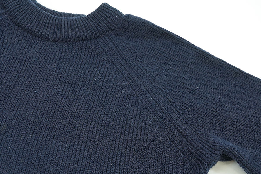 80's～ L.L.Bean 単色ネイビー ウールセーター 実寸(L位) | NEW