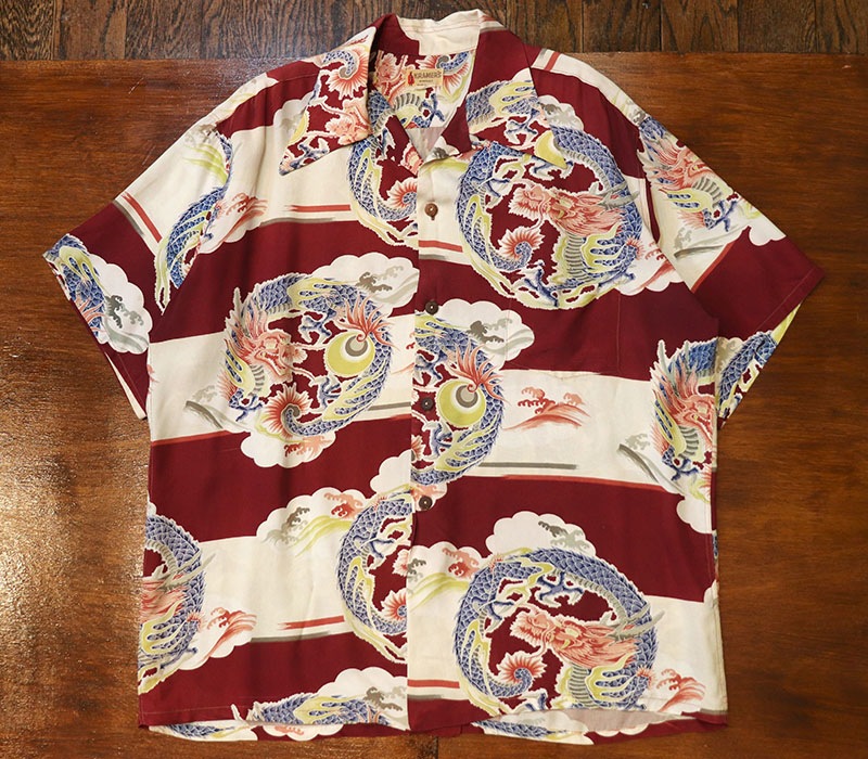 1940s HAWAIIAN SHIRT , Size XL