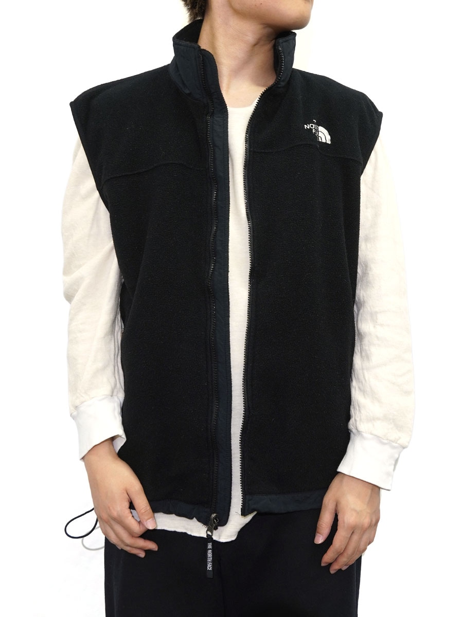 00's～ THE NORTH FACE フリースベスト ブラック 表記(L) | NEW ITEM