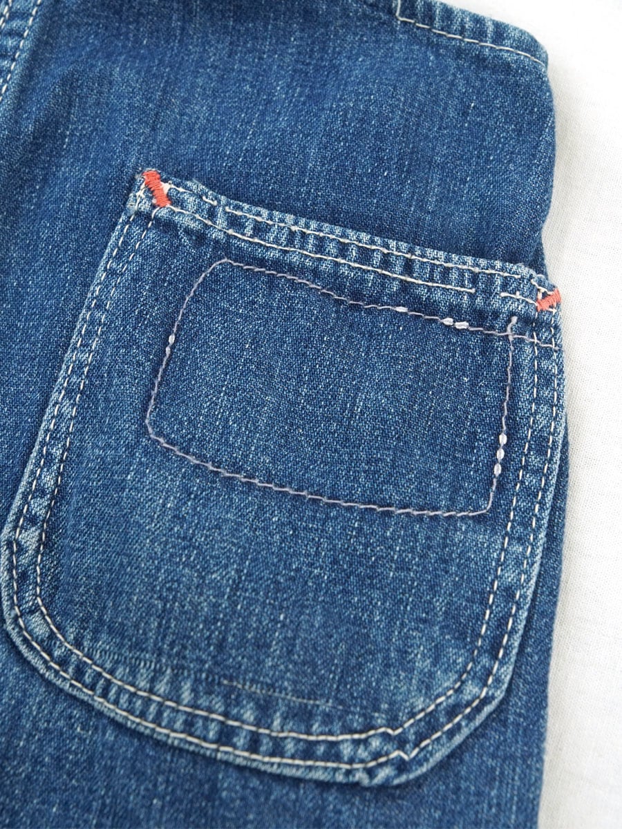 専用ページです。ビンテージデニムオーバーオール 40's～ ビンテージ デニムオーバーオール 良雰囲気 キッズサイズ