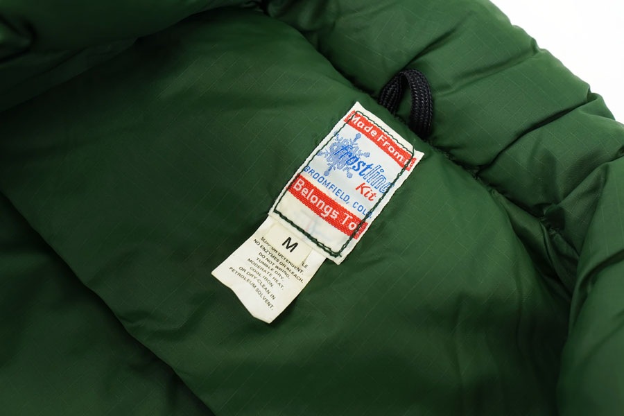 70's Frostline 2ポケ リップストップ ダウンベスト グリーン 表記(M