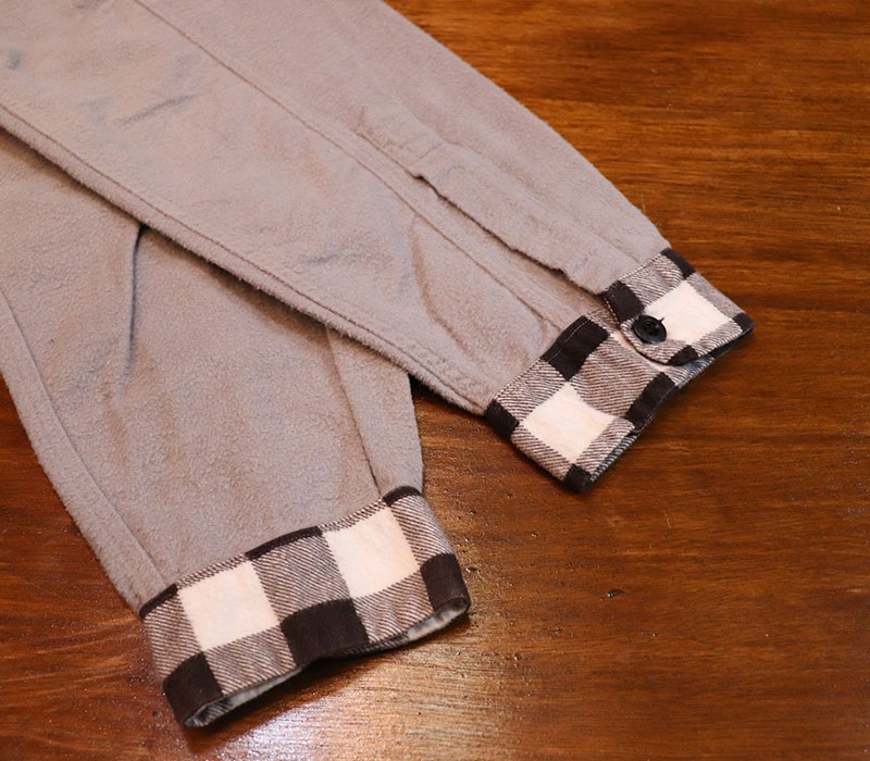 1950s FLANNEL SHIRT , PULLOVER , Size L