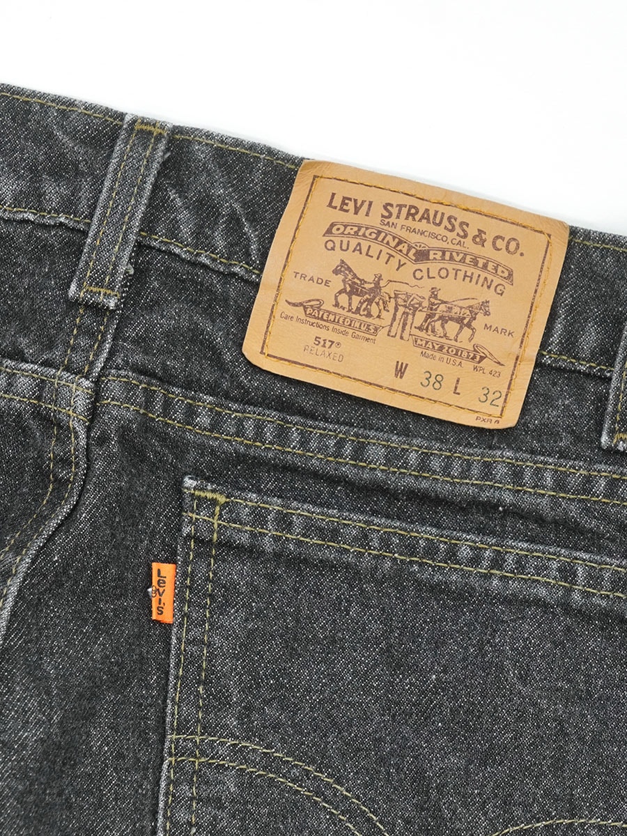 90'S LEVI'S 517 BLACK JEANS (SIZE.W38 L32) MADE IN USA | SOLD OUT