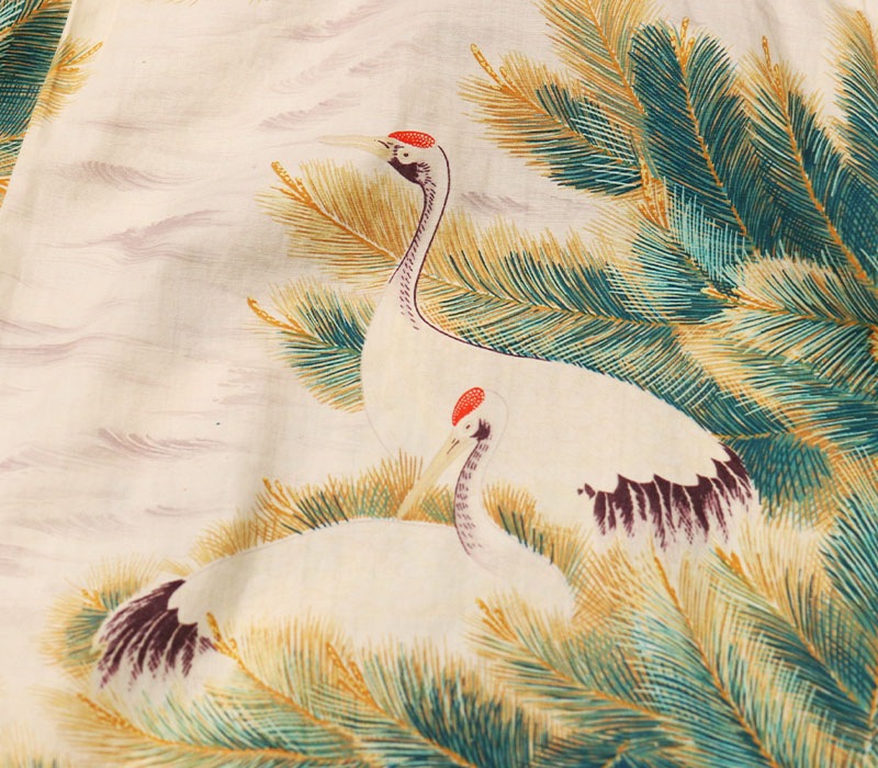 1950s COTTON HAWAIIAN , Size L