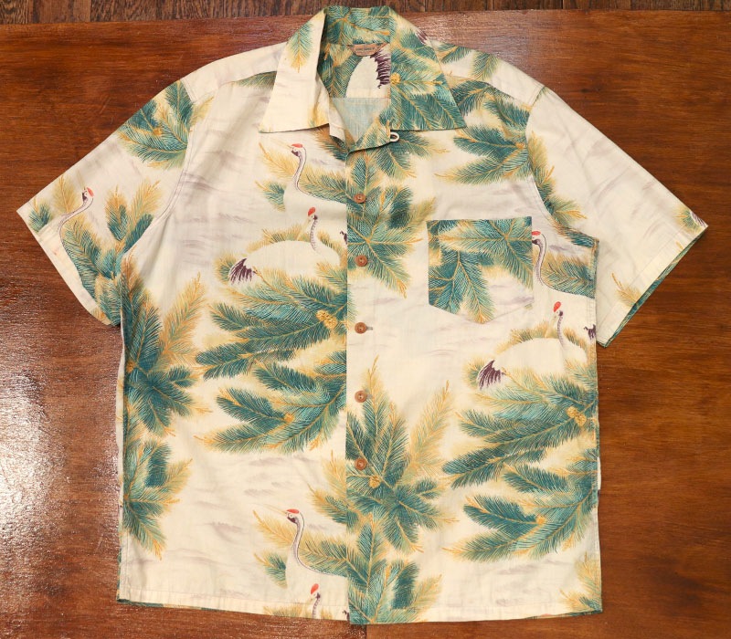 1950s COTTON HAWAIIAN , Size L