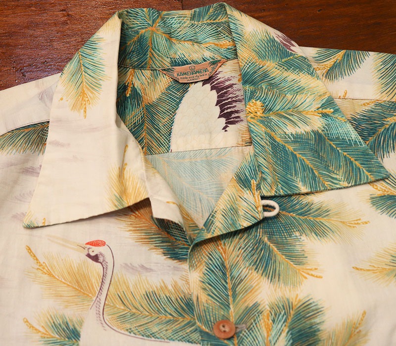 1950s COTTON HAWAIIAN , Size L