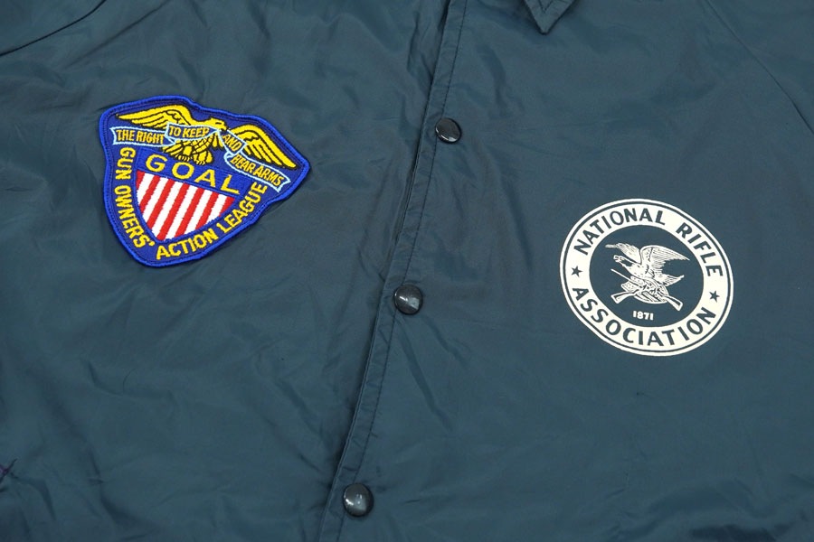 90s champion USA製 ボア コーチジャケット 全米ライフル協会 Champion(チャンピオン) 1970年代 ランナーズタグ Vintage USA