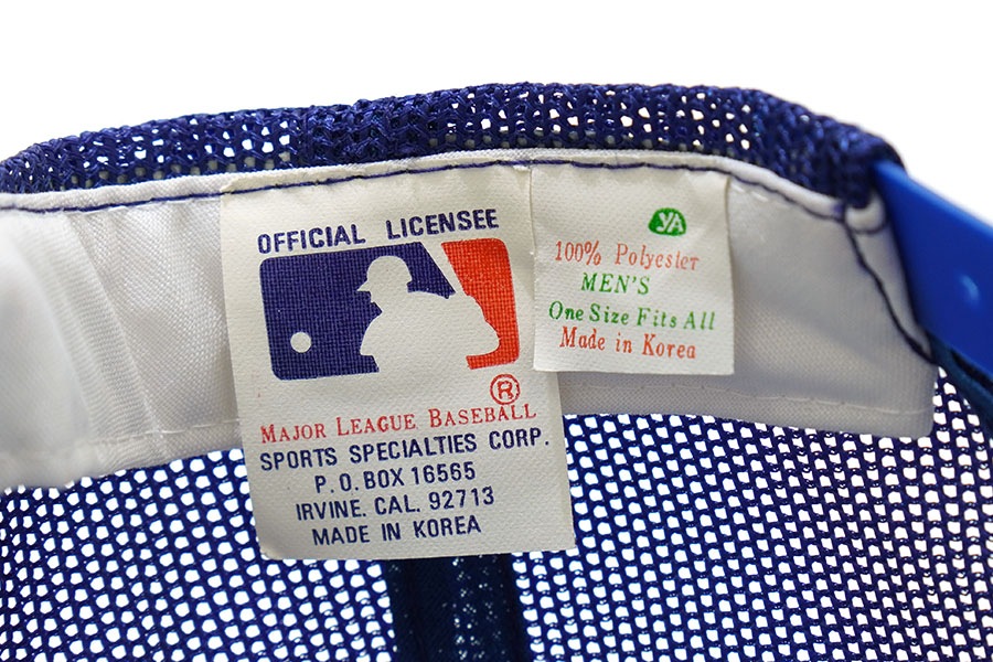 80's SPORTS SPECIALTIES CORP. ''ロサンゼルス・ドジャース'' メッシュキャップ ブルー 表記(OSFA)