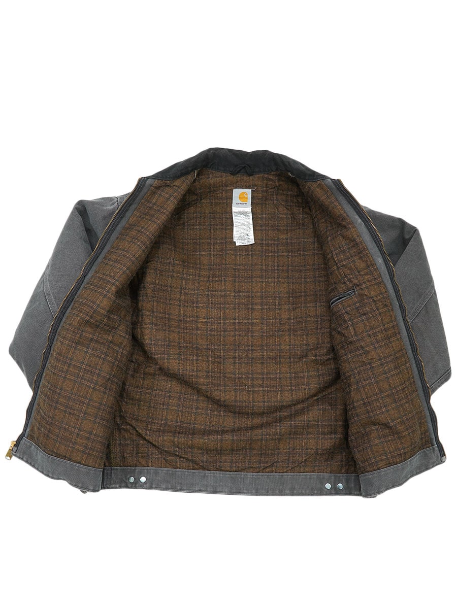 カーハート ブランケットライナー デトロイトジャケット グラベル 表記
