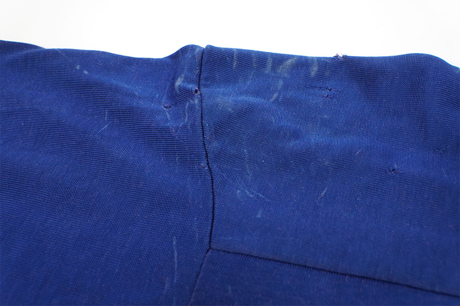 70's チャンピオン ''#80'' 両面プリント ナイロンフットボールTシャツ 表記(XL)