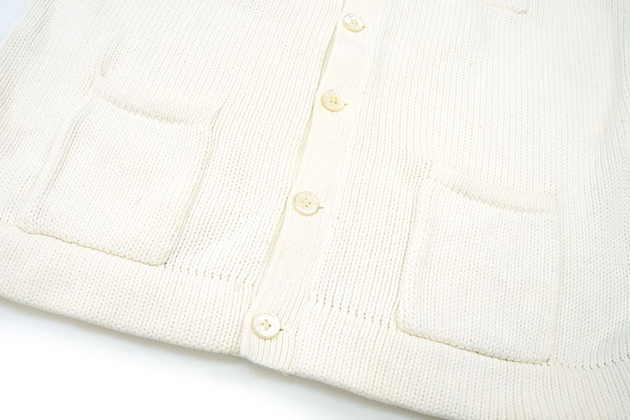 ラルフローレン 100%コットンカーディガン ホワイト 表記(XL) | すべて