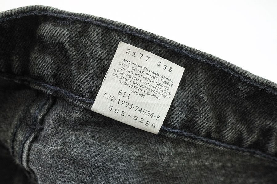 90's Levi's 505 ブラック デニムパンツ 表記(36x32) USA製