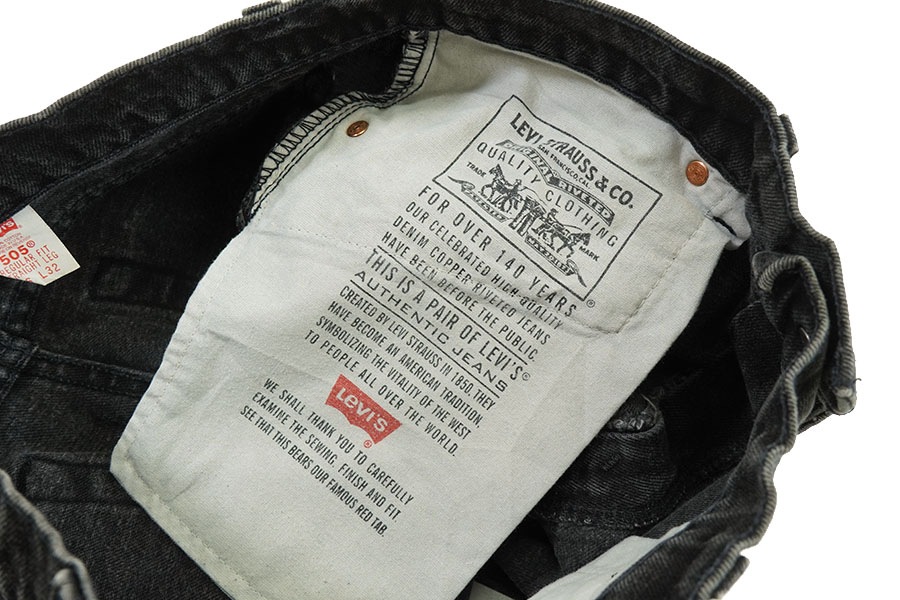 90's Levi's 505 ブラック デニムパンツ 表記(36x32) USA製