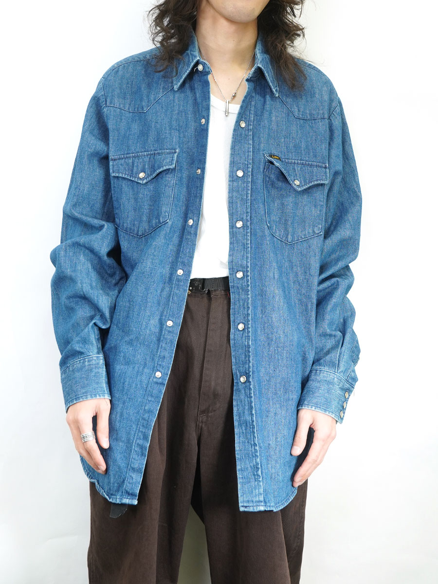 70's Lee デニムウエスタンシャツ 実寸(ML位) | NEW ITEM