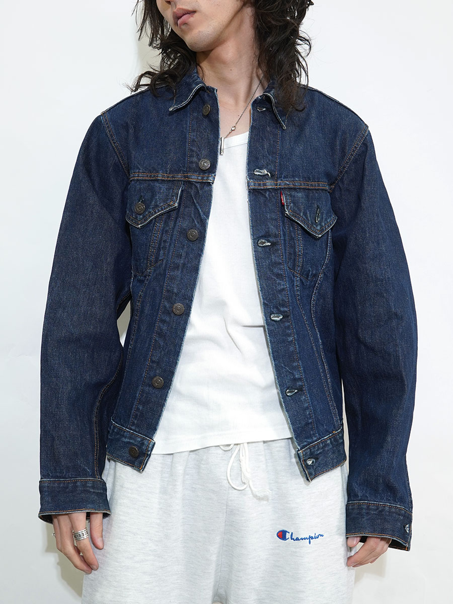 【濃紺】LEVI'S 71205 big E denim jacket 38 60's Levi's 71205 BIG-E デニムジャケット 濃紺 実寸(38位) | NEW