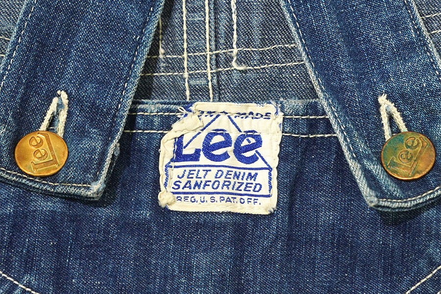 か*や様 40s Lee 91-SB ハウスタグ デニム オーバーオール ビッグ 40's Lee ハウスマークタグ 91-SB ローバック デニムオーバーオール 味