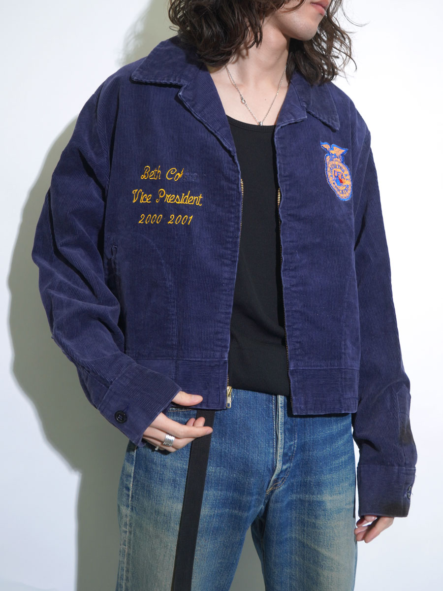 【デッドストック】FFA Jacket Tennessee 42サイズ 濃紺 90'S NATIONAL FFA ''TENNESSEE WEST GREENE'' FFA JACKET (SIZE.50