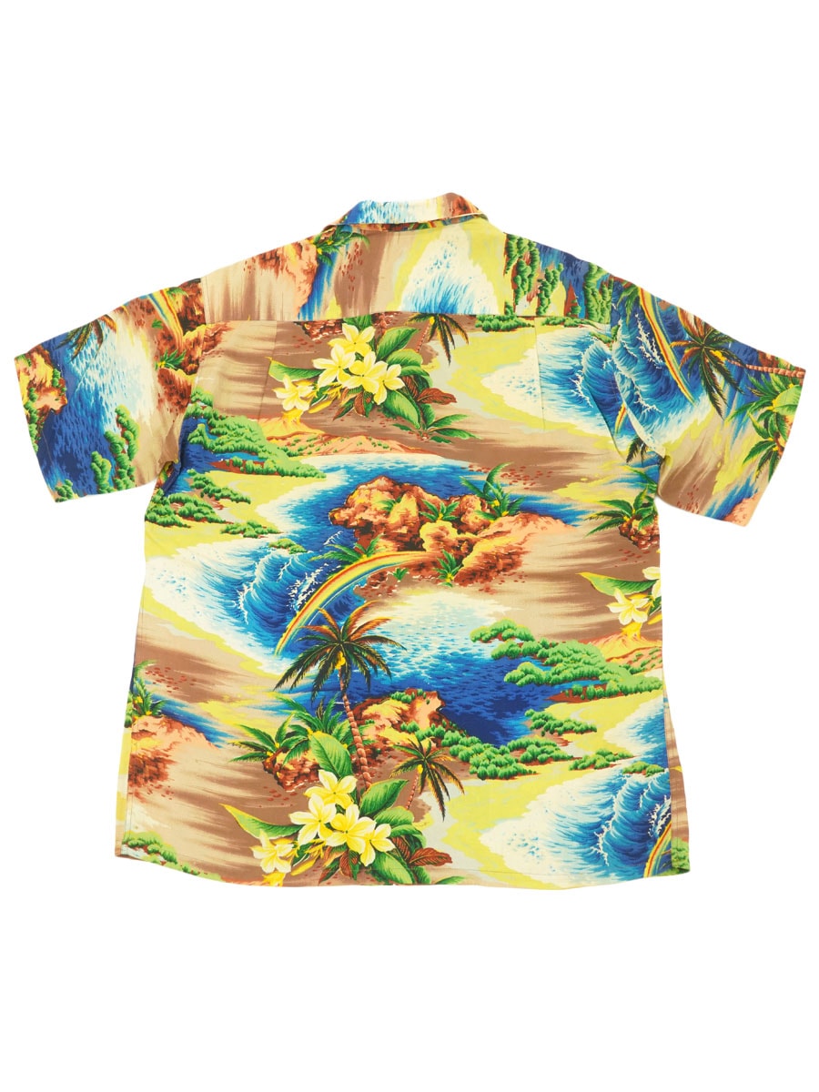 50's HALE HAWAII 総柄 レーヨンハワイアンシャツ 表記(M)