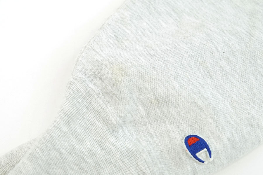 90's 刺繍タグ チャンピオンRWパーカ ''NAVAL POSTGRADUATE SCHOOL MONTEREY'' 3段プリント 表記(L) USA製