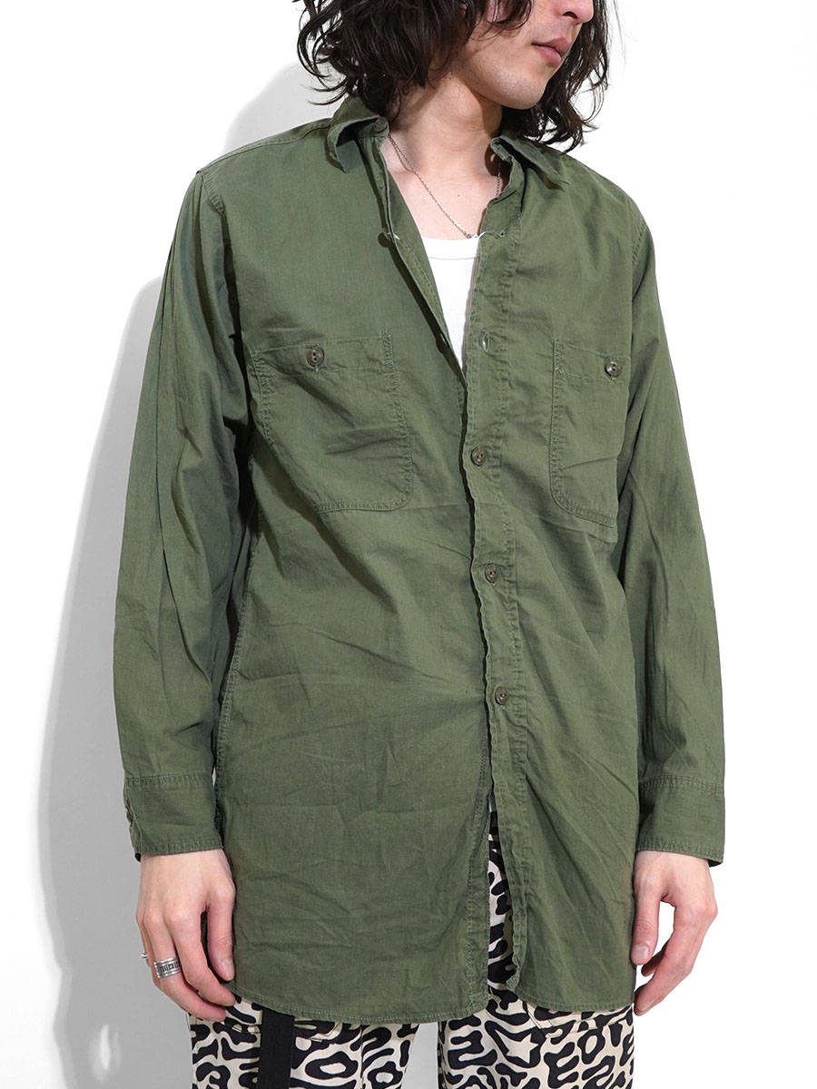 40'S U.S.NAVY N-3 UTILITY SHIRT (SIZE.14)