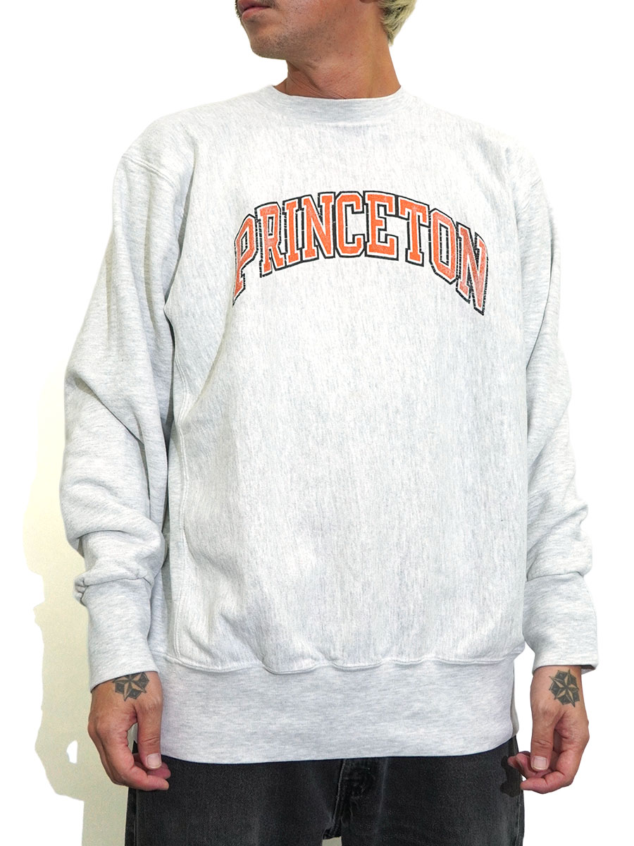 90's RUGGED SWEATS ''PRINCETON'' 両面プリント クルーネック