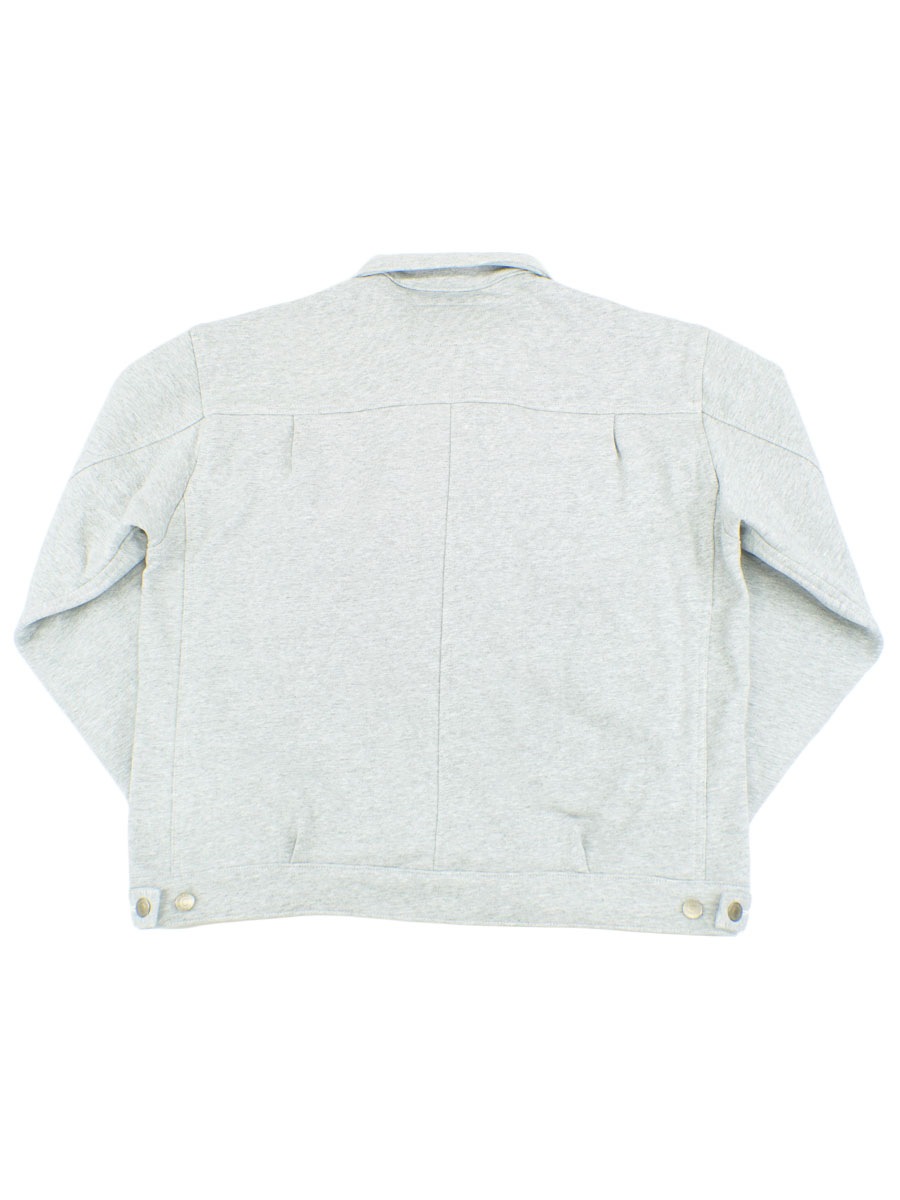 RUSSELL × BerBerJin Pro Cotton Loopback Terry Sweat Trucker Jacket GRAY
