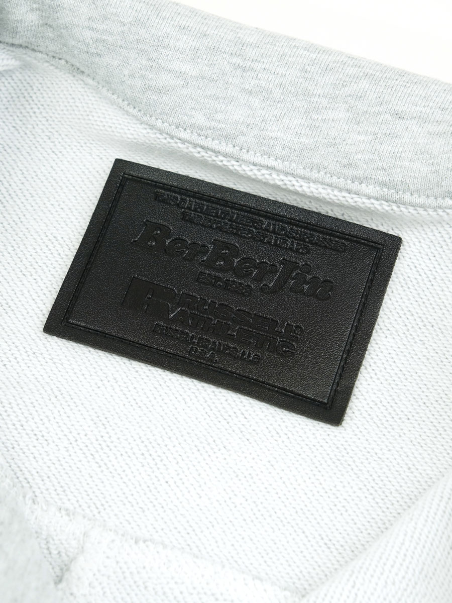RUSSELL × BerBerJin Pro Cotton Loopback Terry Sweat Trucker Jacket GRAY