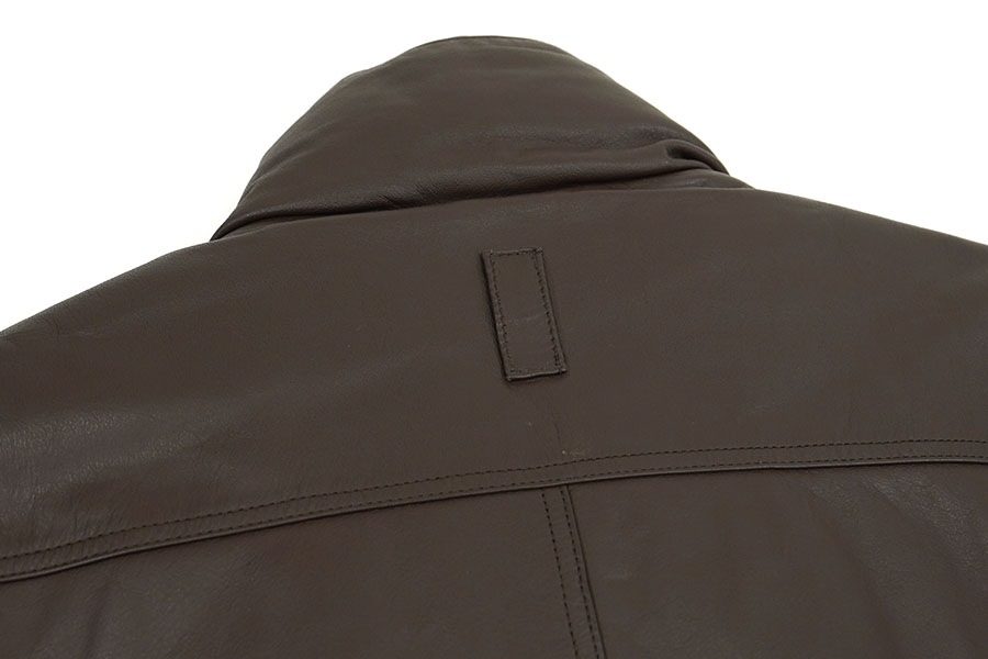 80's 黒タグ Eddie Bauer レザーダウンベスト ブラウン 表記(L) | NEW