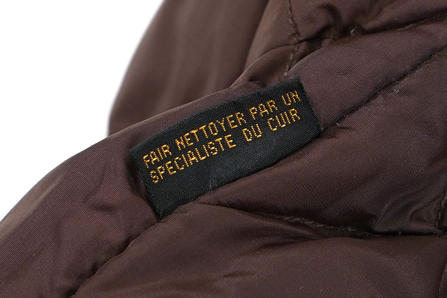 80's 黒タグ Eddie Bauer レザーダウンベスト ブラウン 表記(L) | NEW