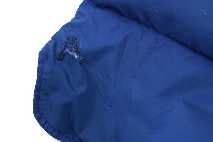 80's～ L.L.BEAN 2ポケ ダウンベスト ネイビーブルー 実寸(L位) ASIS