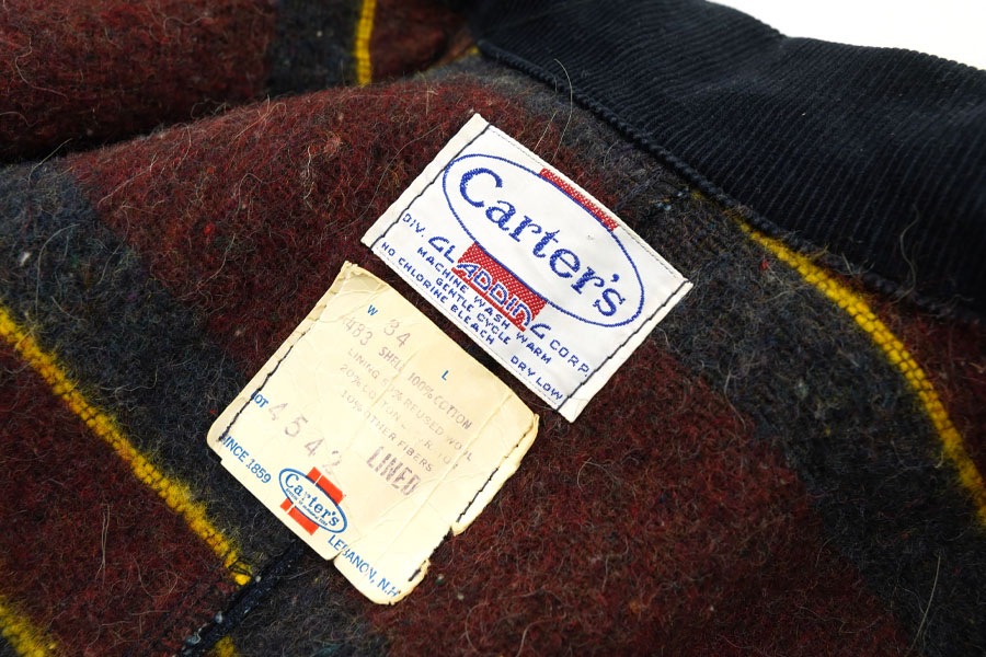 60's CARTER'S 襟コーズ 裏ブランケットライナー デニムカバーオール