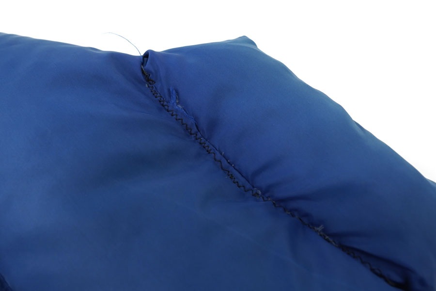 80's～ L.L.BEAN 2ポケ ダウンベスト ネイビーブルー 実寸(L位) ASIS