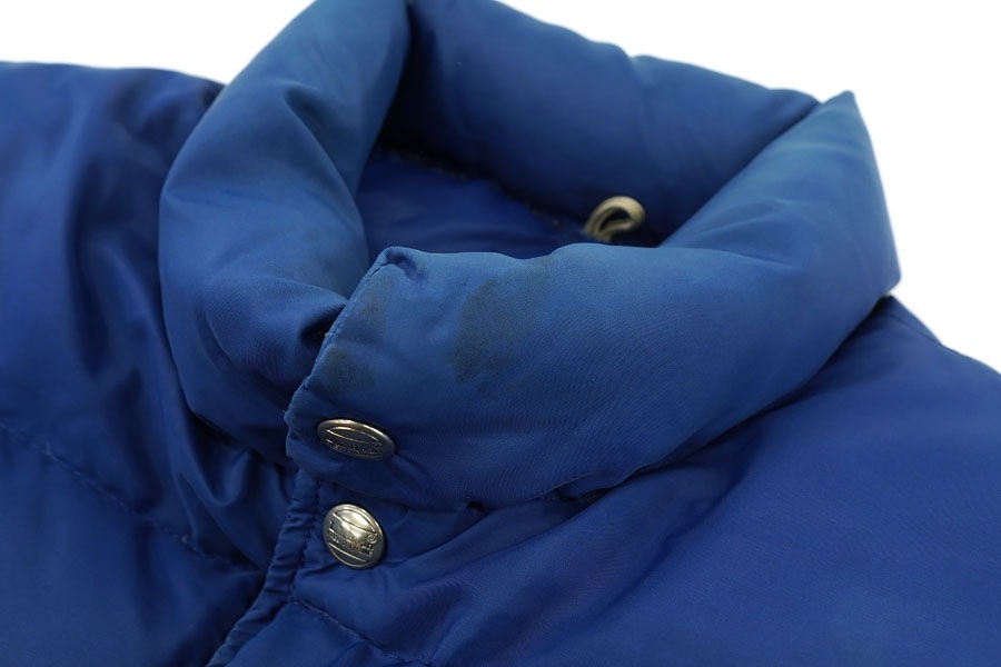 80's～ L.L.BEAN 2ポケ ダウンベスト ネイビーブルー 実寸(L位) ASIS