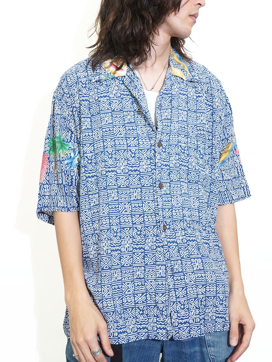 80's reyn spooner ダイヤモンドヘッドタグ バックパネル レーヨン