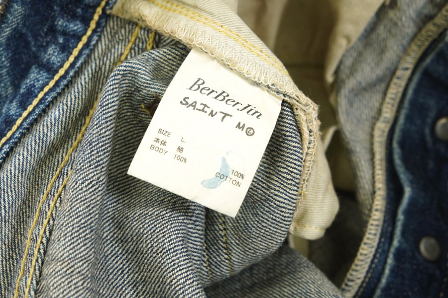 SAINT Mxxxxxx X BerBerJin BB_DENIM PNT/5PKTS DAMAGE